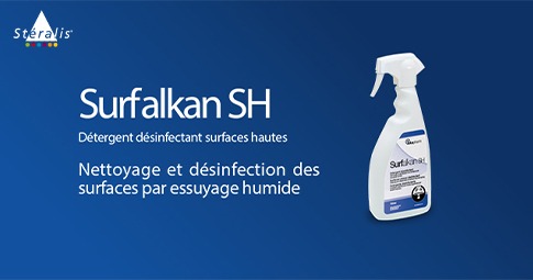 Surfalkan SH - Détergent désinfectant surfaces hautes